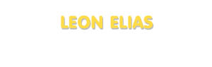 Der Vorname Leon Elias